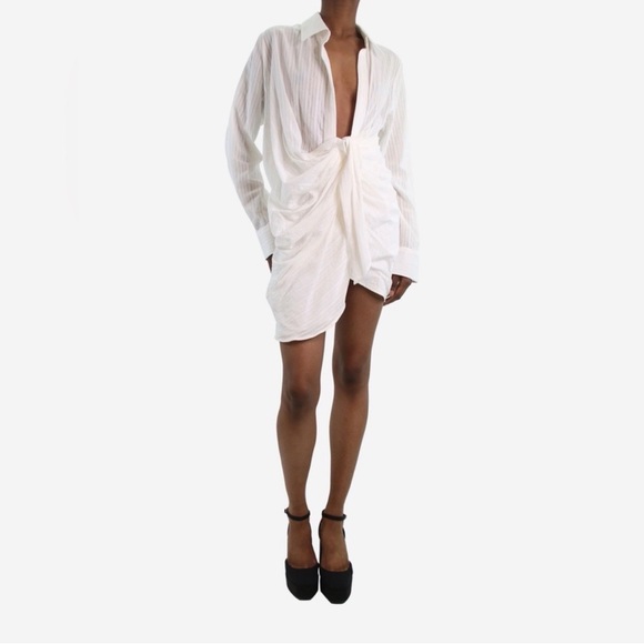 Jacquemus La Riviera Mini Shirt Dress - Picture 1 of 4